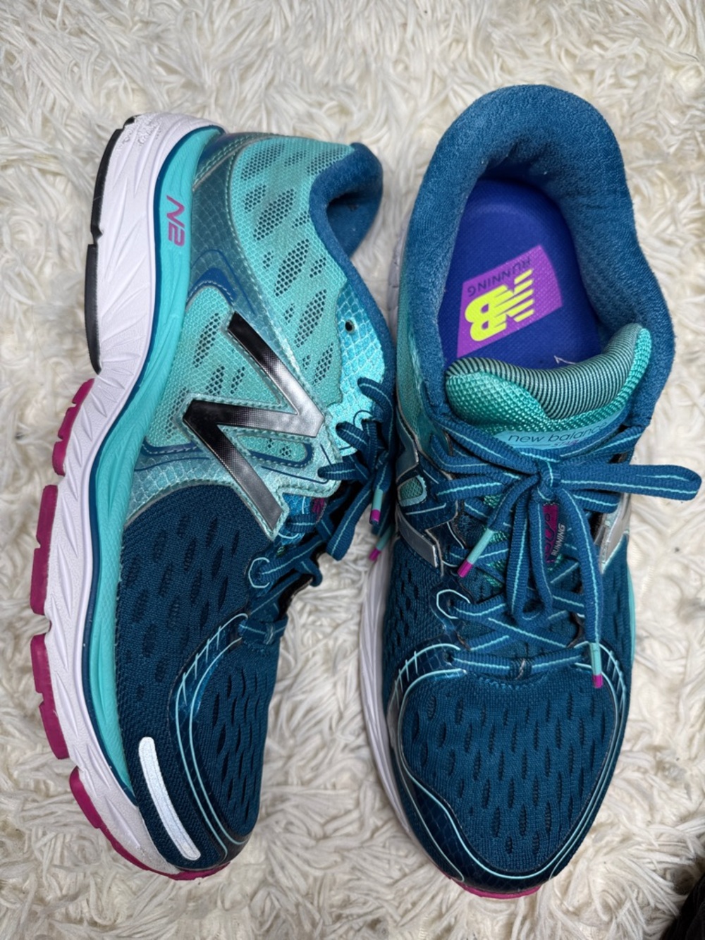 New Balance W1260GG6 1260v6 Women's Running Shoes Turquoise/Teal/Pink